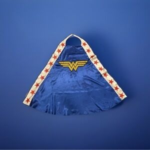 Superhero Costume with Cape - Blue and Gold